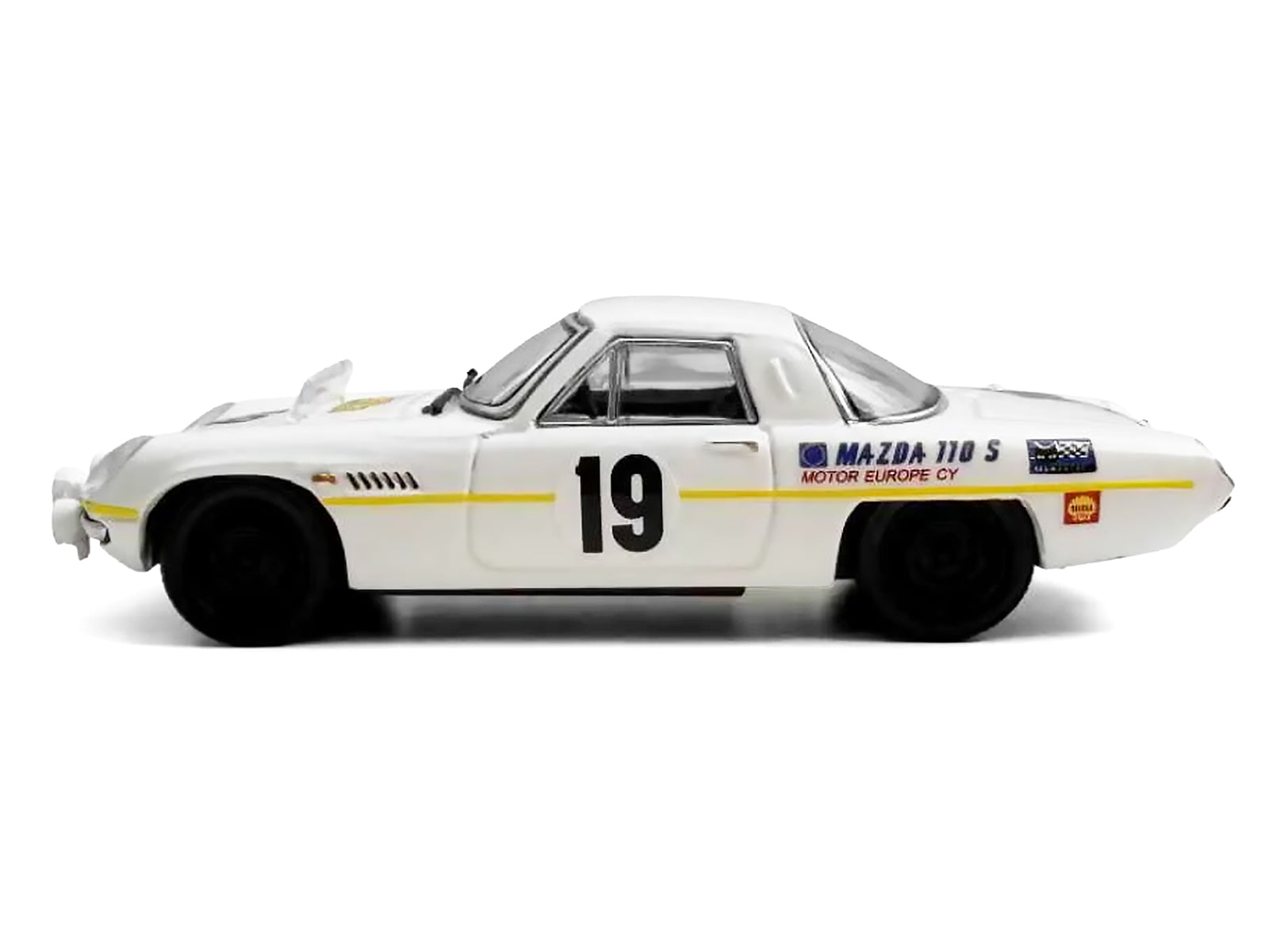 Mazda 110 S Cosmo Sports RHD (Right Hand Drive) #19 "Marathon de la Route" (1968) 1/64 Diecast Model Car by Model Model