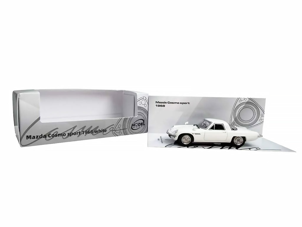 1968 Mazda 110 S Cosmo Sport RHD (Right Hand Drive) White 1/64 Diecast Model Car by Model Model