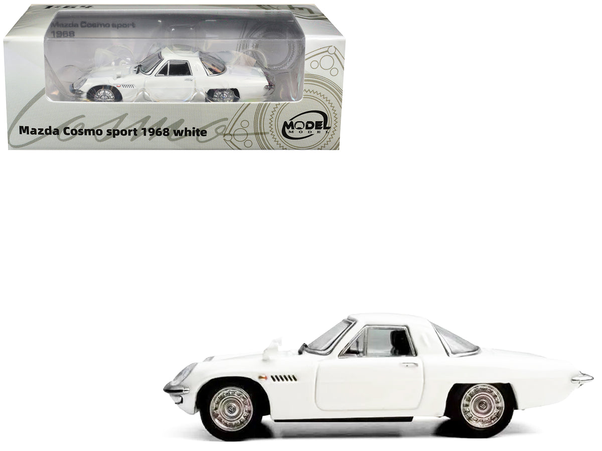 1968 Mazda 110 S Cosmo Sport RHD (Right Hand Drive) White 1/64 Diecast Model Car by Model Model