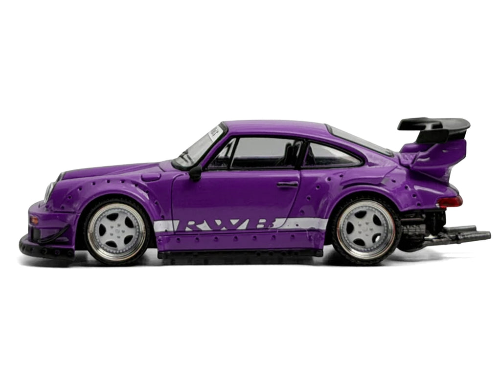 RWB 930 Purple with White Stripes 1/64 Diecast Model Car by Model Model
