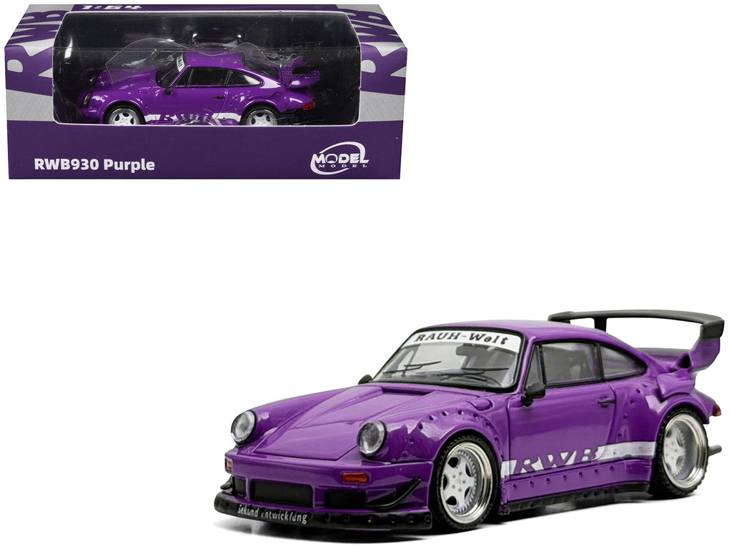 RWB 930 Purple with White Stripes 1/64 Diecast Model Car by Model Model