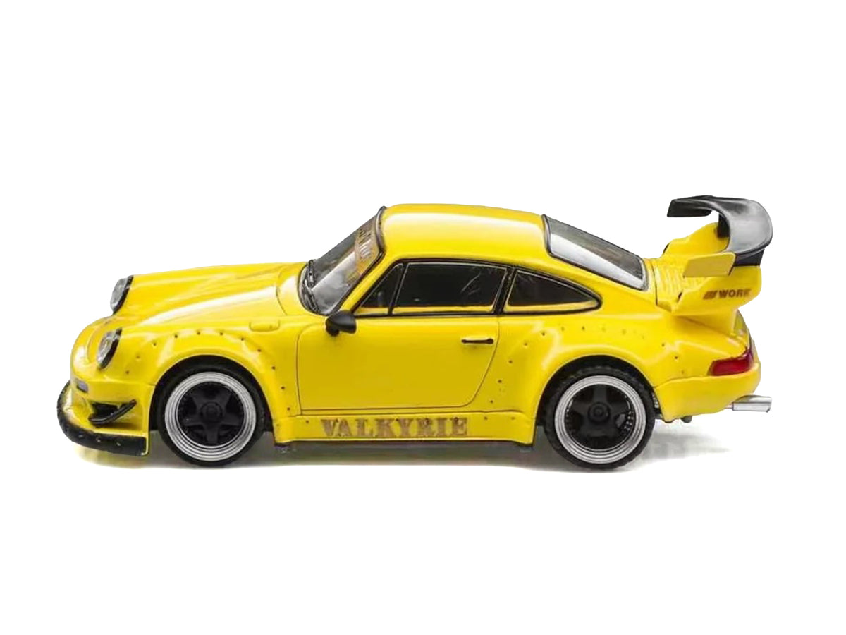 RWB 930 "Valkyrie" Yellow 1/64 Diecast Model Car by Model Model - image 2