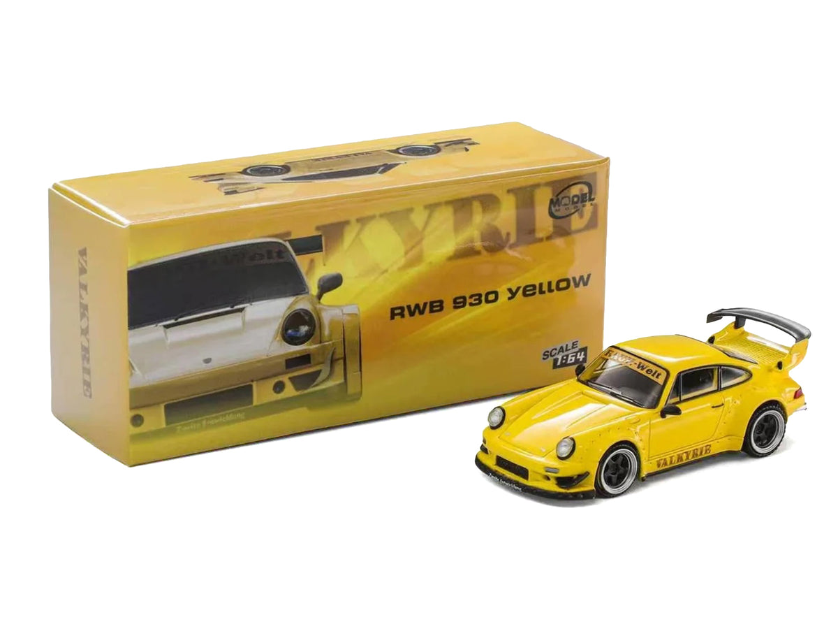 RWB 930 "Valkyrie" Yellow 1/64 Diecast Model Car by Model Model - image 4