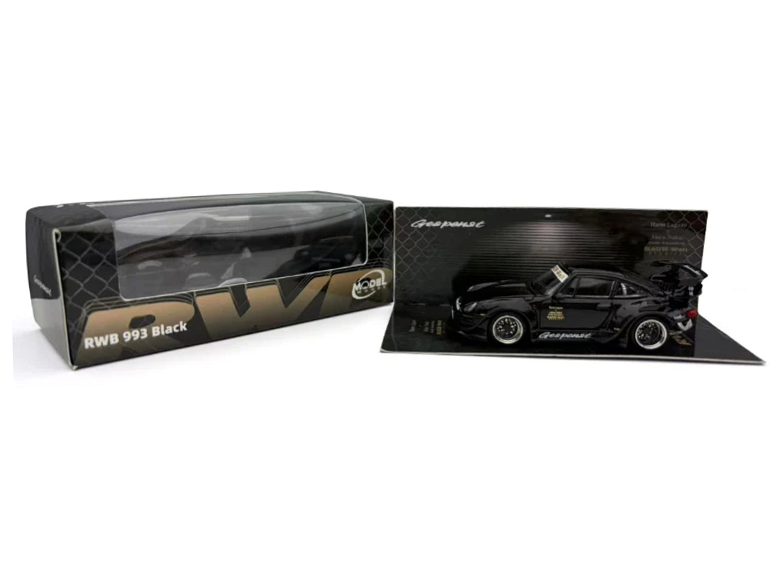 RWB 993 "Gespenst" Black 1/64 Diecast Model Car by Model Model