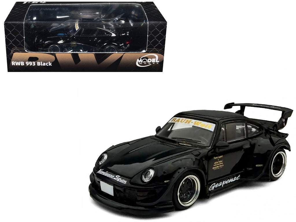 RWB 993 "Gespenst" Black 1/64 Diecast Model Car by Model Model