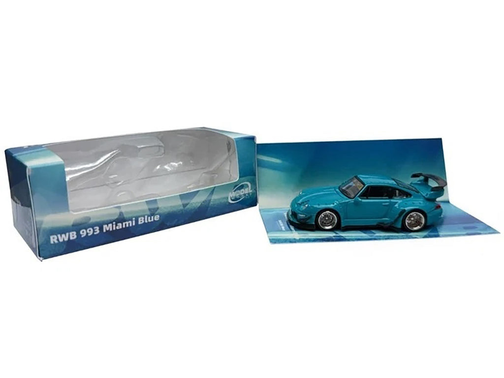 RWB 993 Miami Blue 1/64 Diecast Model Car by Model Model