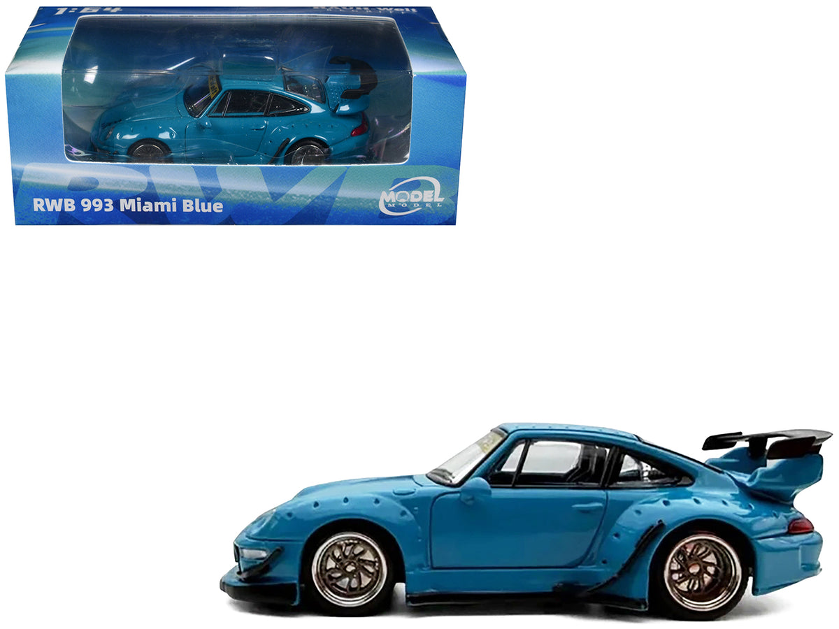 RWB 993 Miami Blue 1/64 Diecast Model Car by Model Model