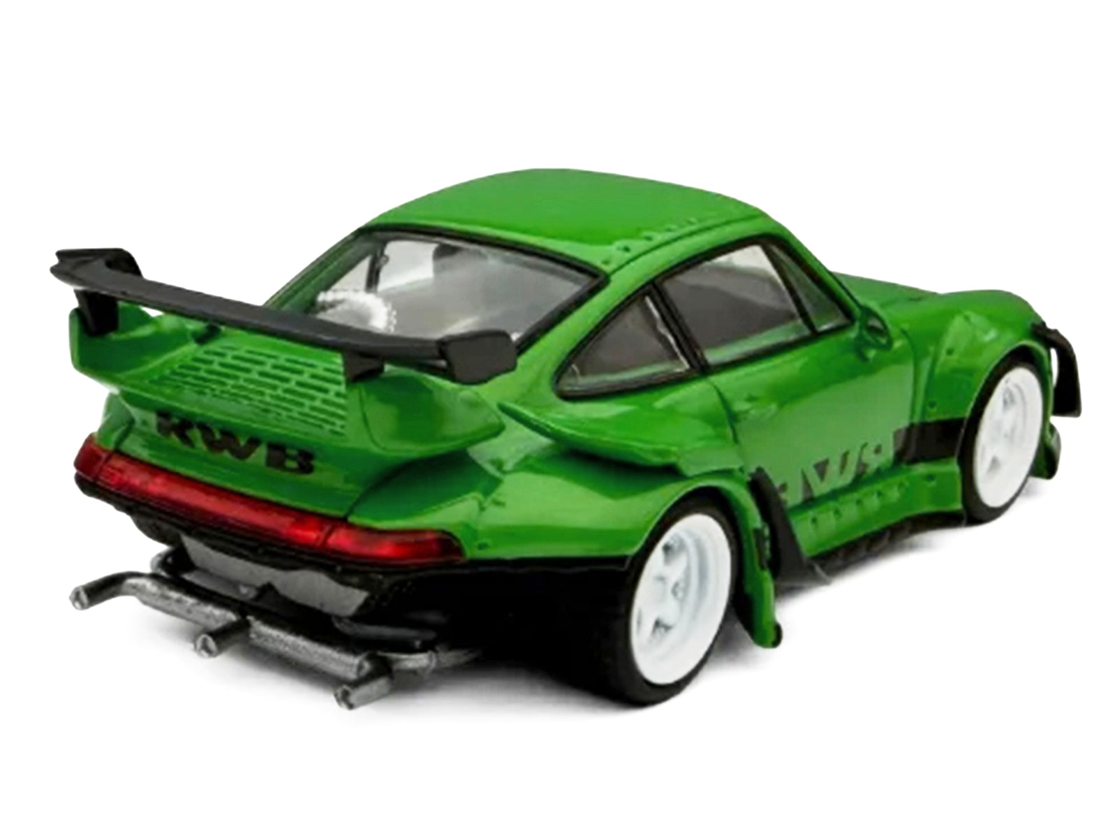 RWB 993 Green with Black Stripes 1/64 Diecast Model Car by Model Model