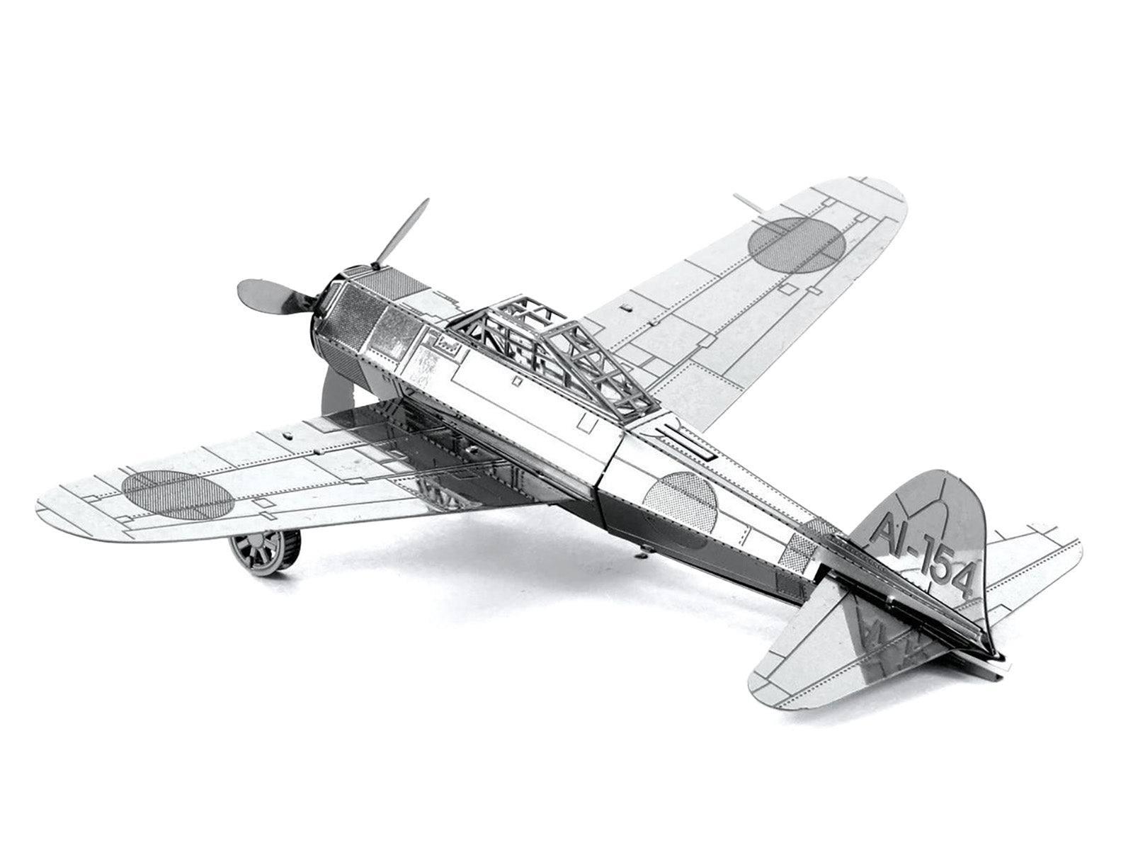 Model Kit Mitsubishi Zero Fighter Aircraft "Imperial Japanese Navy Air Service" (Moderate Difficulty) Steel Model by Metal Earth - image 4