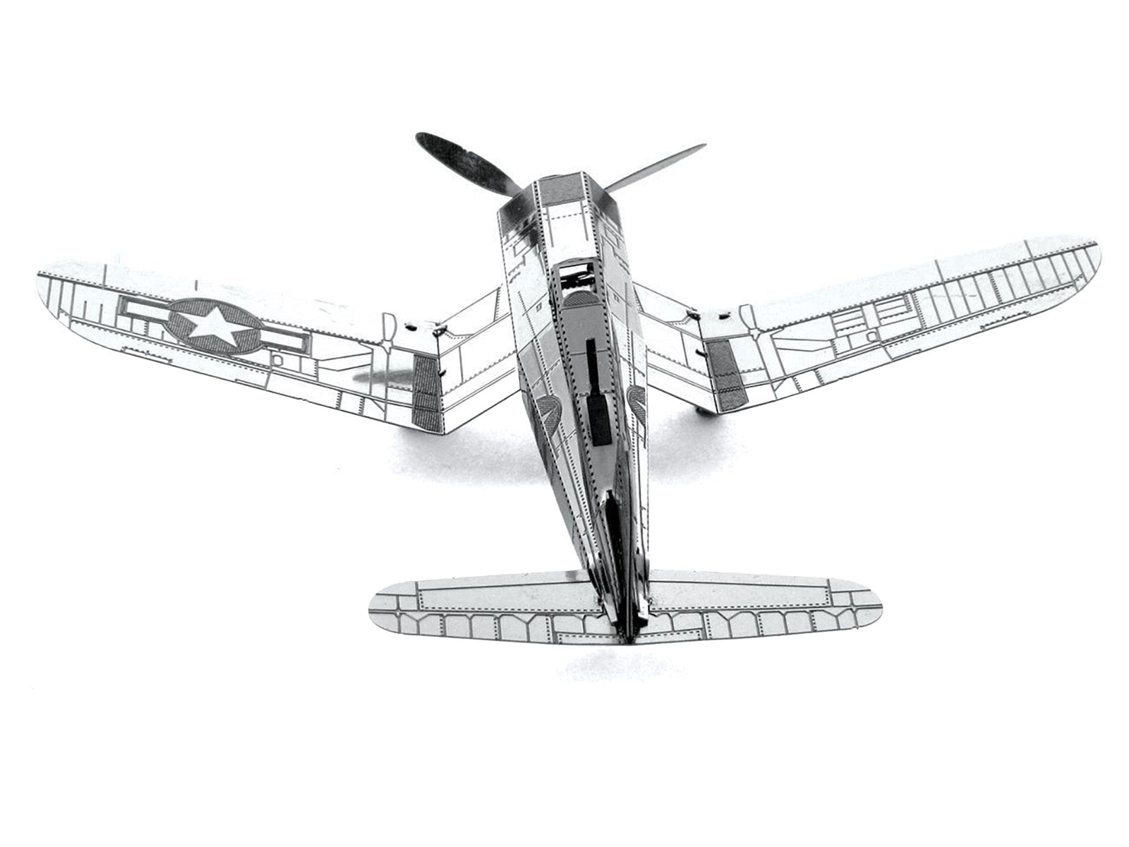Model Kit Vought F4U Corsair Fighter Aircraft "United States Navy" (Moderate Difficulty) Steel Model by Metal Earth - image 2