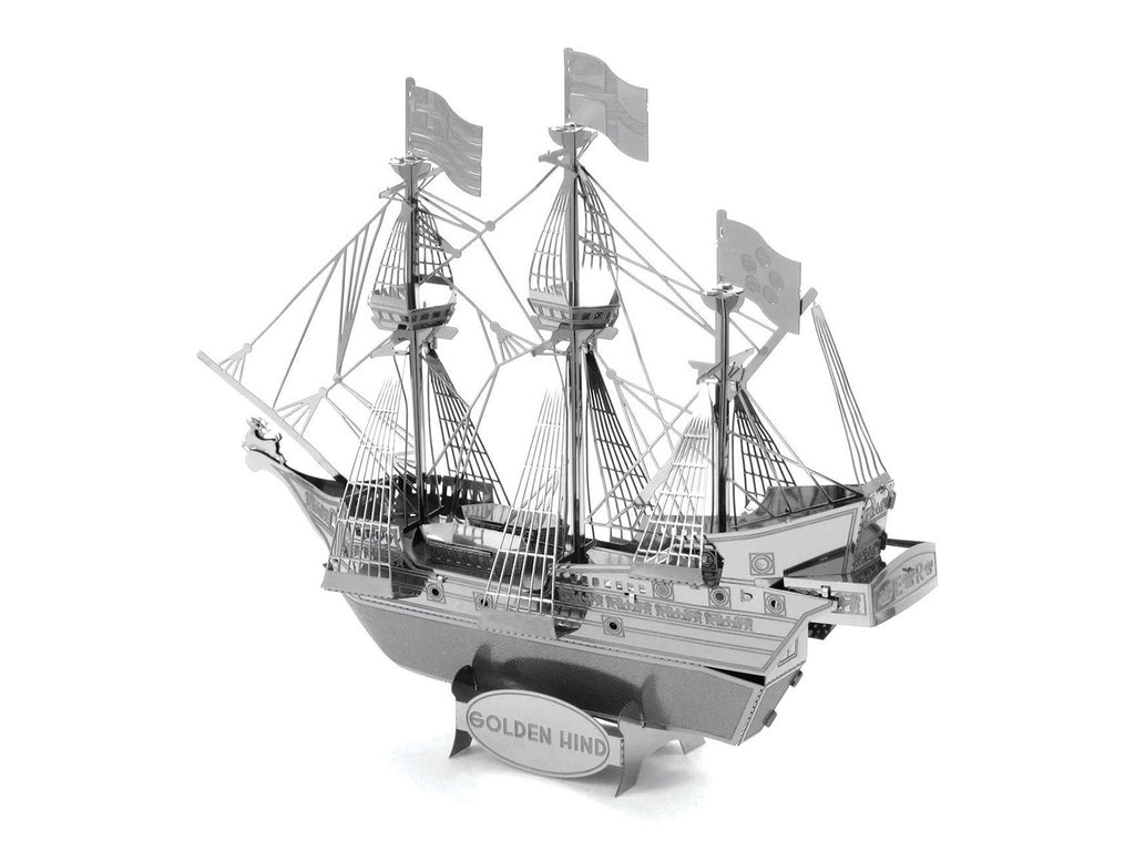 Model Kit Golden Hind Galleon (Moderate Difficulty) Steel Model by Metal Earth - image 3
