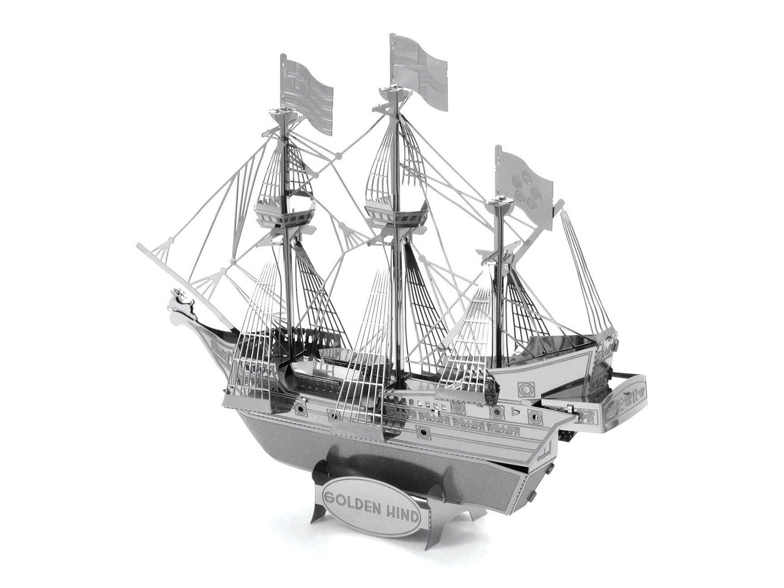 Model Kit Golden Hind Galleon (Moderate Difficulty) Steel Model by Metal Earth - image 3