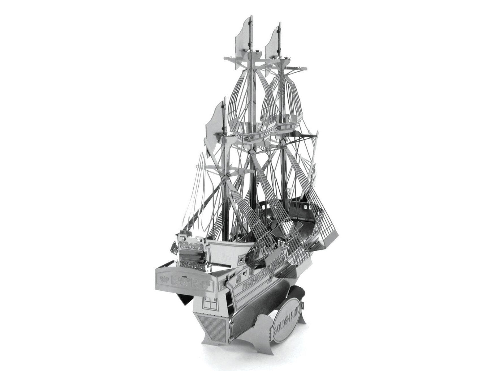 Model Kit Golden Hind Galleon (Moderate Difficulty) Steel Model by Metal Earth - image 4