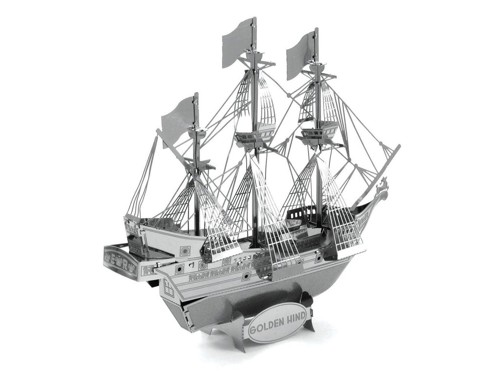 Model Kit Golden Hind Galleon (Moderate Difficulty) Steel Model by Metal Earth - image 2