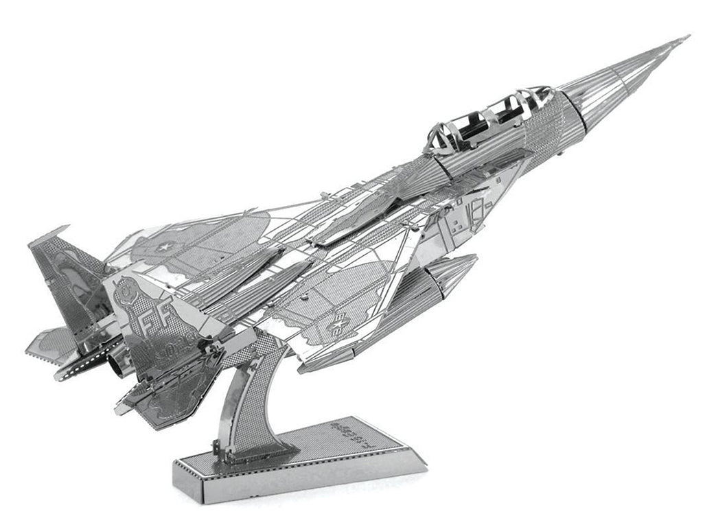 Model Kit McDonnell Douglas F-15 Eagle Fighter Aircraft (Moderate Difficulty) Steel Model by Metal Earth - image 4