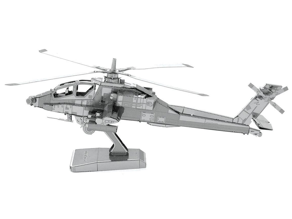 Model Kit Boeing AH-64 Apache Attack Helicopter (Moderate Difficulty) Steel Model by Metal Earth - image 3