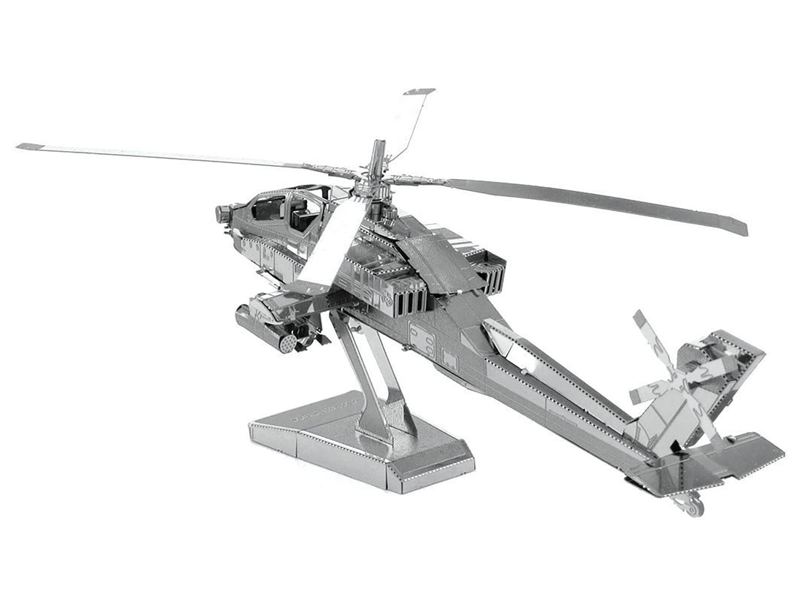 Model Kit Boeing AH-64 Apache Attack Helicopter (Moderate Difficulty) Steel Model by Metal Earth - image 4