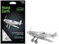 Model Kit Supermarine Spitfire Fighter Aircraft "Royal Air Force" (Easy Difficulty) Steel Model by Metal Earth