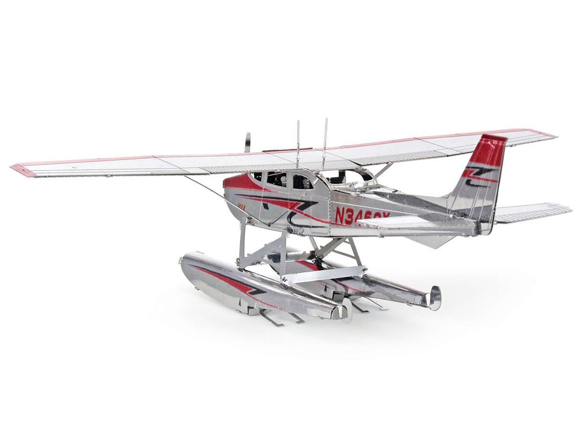 Model Kit Cessna 182 Floatplane White and Red (Moderate Difficulty) Steel Model by Metal Earth - image 4