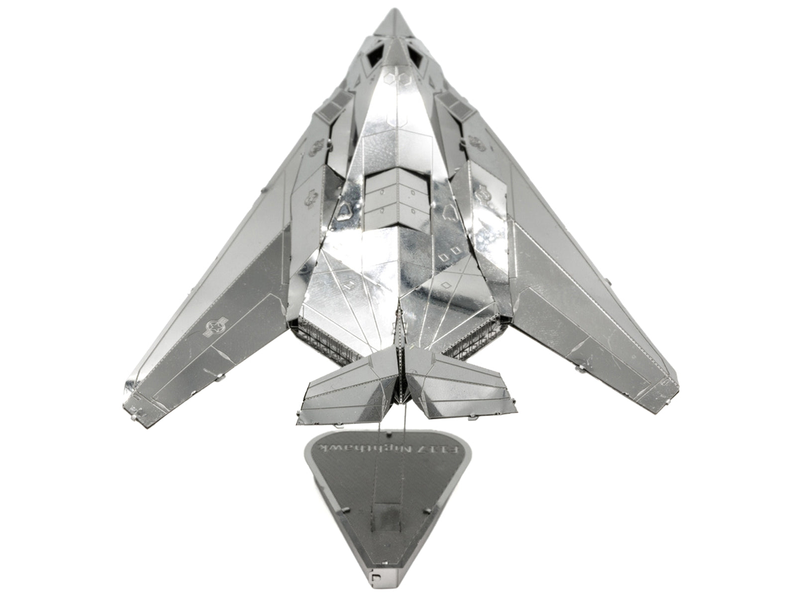 Model Kit Lockheed Martin F-117 Nighthawk Stealth Aircraft "United States Air Force" (Moderate Difficulty) Steel Model by Metal Earth - image 4