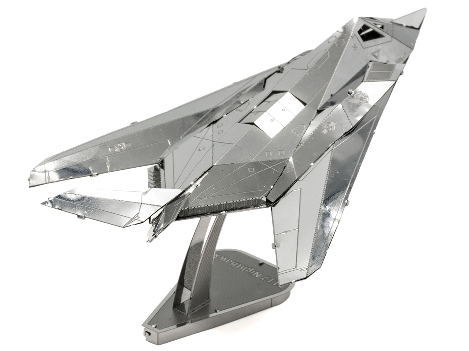 Model Kit Lockheed Martin F-117 Nighthawk Stealth Aircraft "United States Air Force" (Moderate Difficulty) Steel Model by Metal Earth - image 2