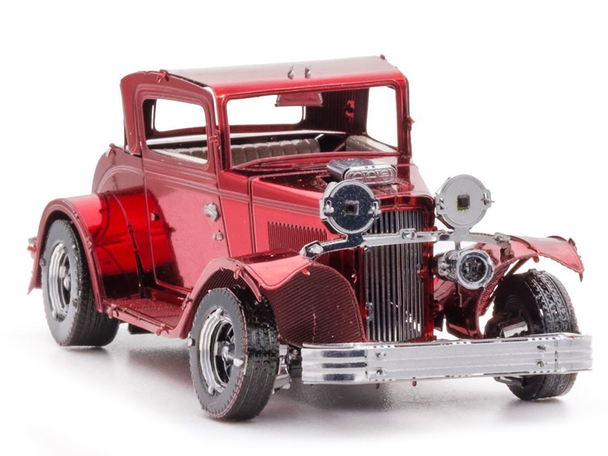 Model Kit 1932 Ford Coupe Red (Moderate Difficulty) Steel Model by Metal Earth - image 4