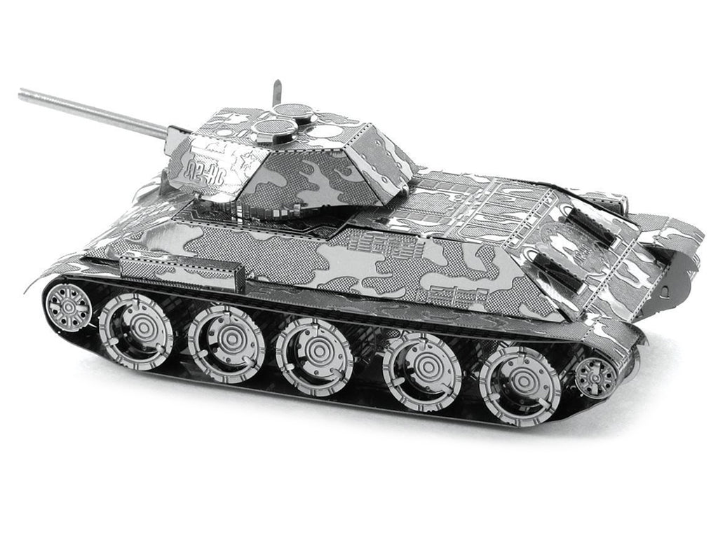 Model Kit Soviet T-34 Tank (Moderate Difficulty) Steel Model by Metal Earth - image 2