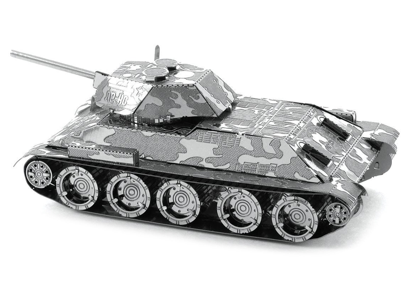 Model Kit Soviet T-34 Tank (Moderate Difficulty) Steel Model by Metal Earth - image 2