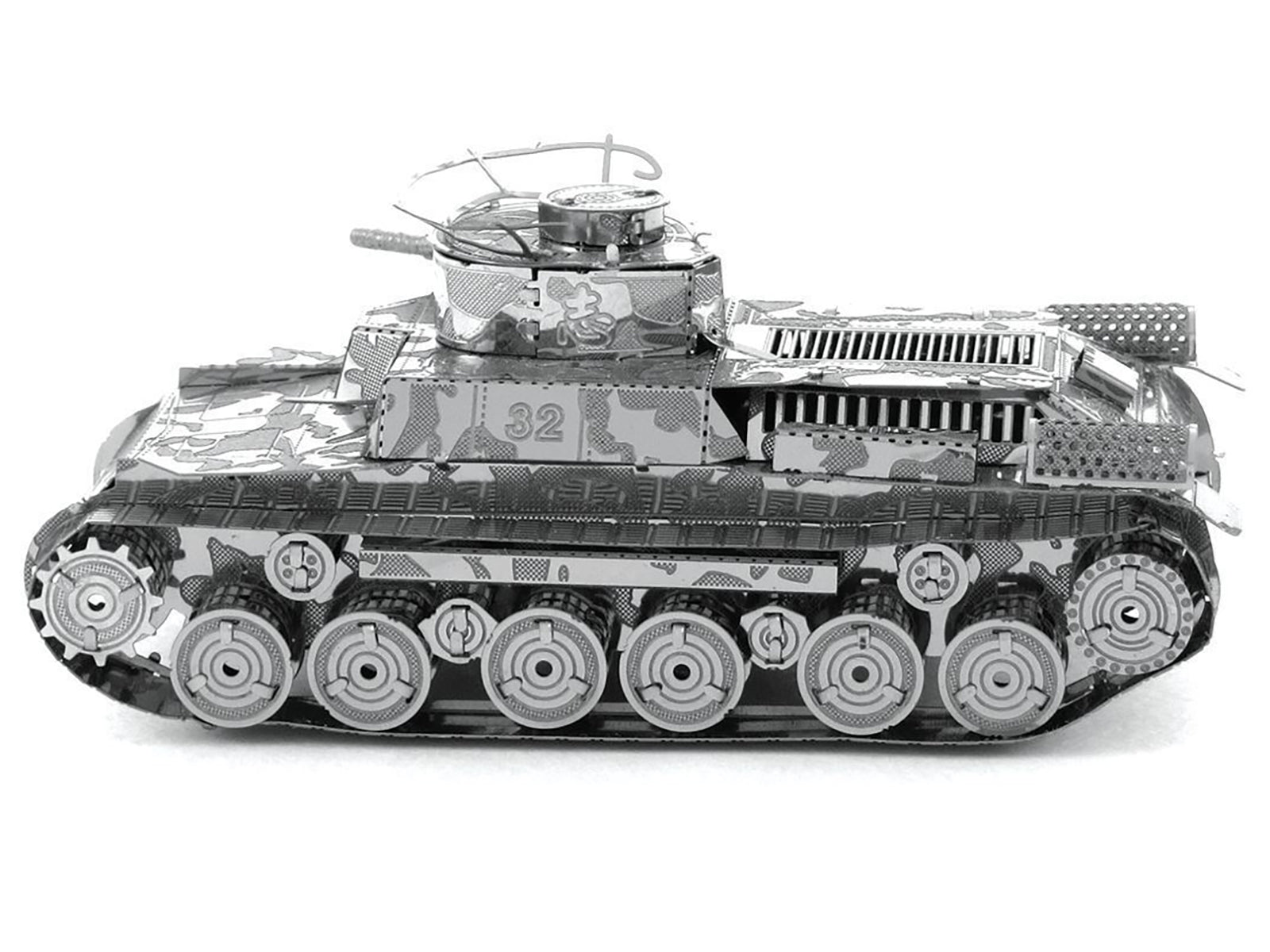 Model Kit Japanese Chi Ha Tank (Moderate Difficulty) Steel Model by Metal Earth - image 2