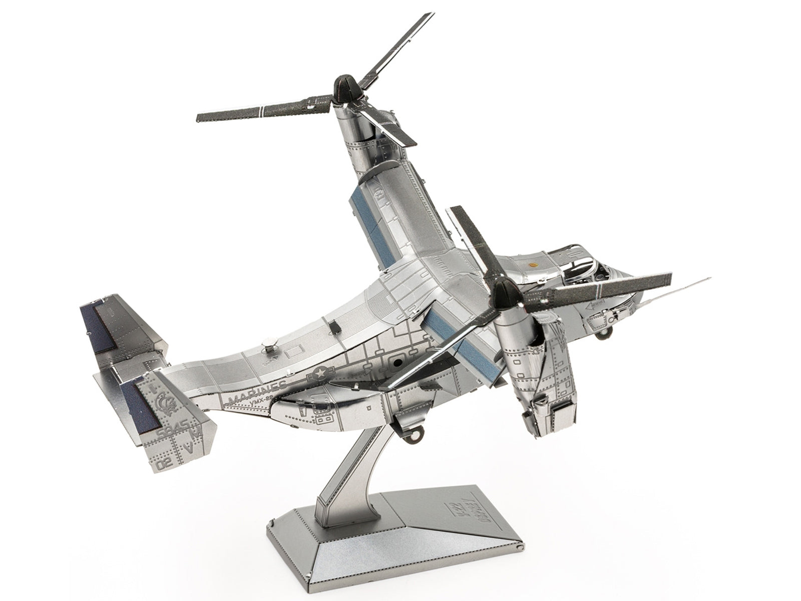 Model Kit Bell Boeing V-22 Osprey Aircraft "United States Military" (Challenging Difficulty) Steel Model by Metal Earth - image 4