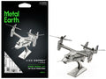 Model Kit Bell Boeing V-22 Osprey Aircraft "United States Military" (Challenging Difficulty) Steel Model by Metal Earth