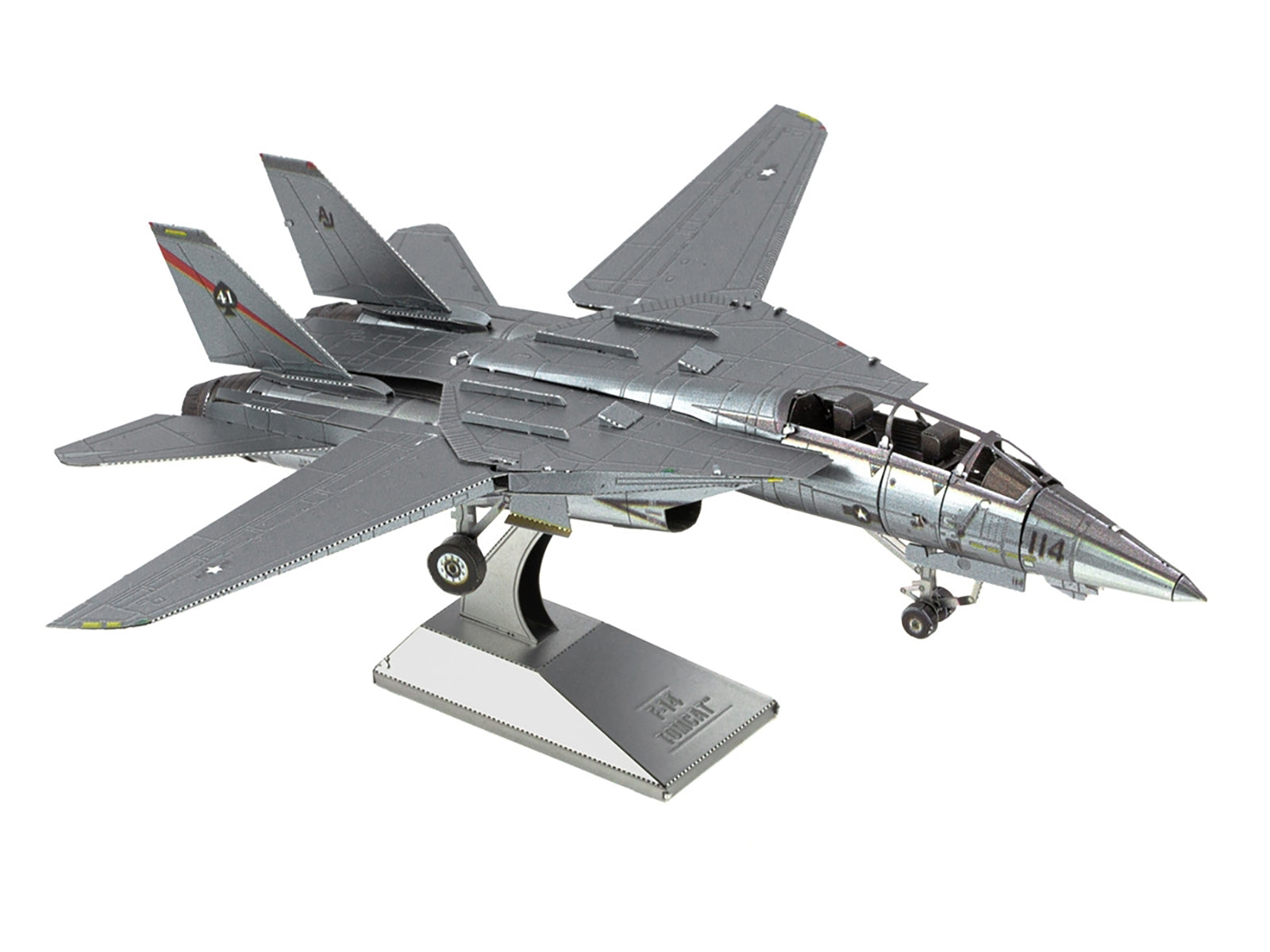 Model Kit Grumman F-14 Tomcat Fighter Aircraft "United States Navy" (Challenging Difficulty) Steel Model by Metal Earth - image 3
