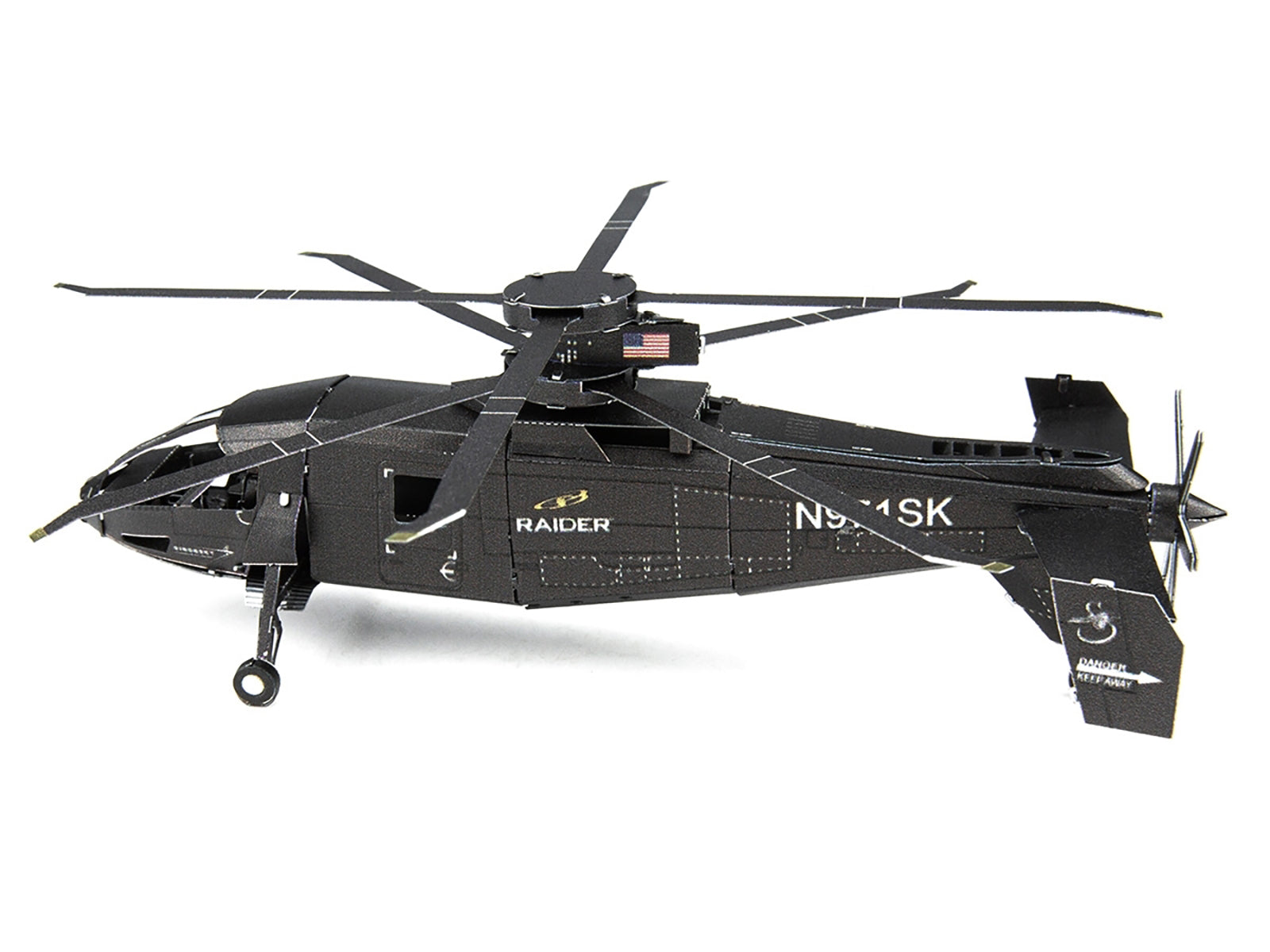 Model Kit Sikorsky S-97 Raider Attack Helicopter "United States Army" (Challenging Difficulty) Steel Model by Metal Earth - image 2
