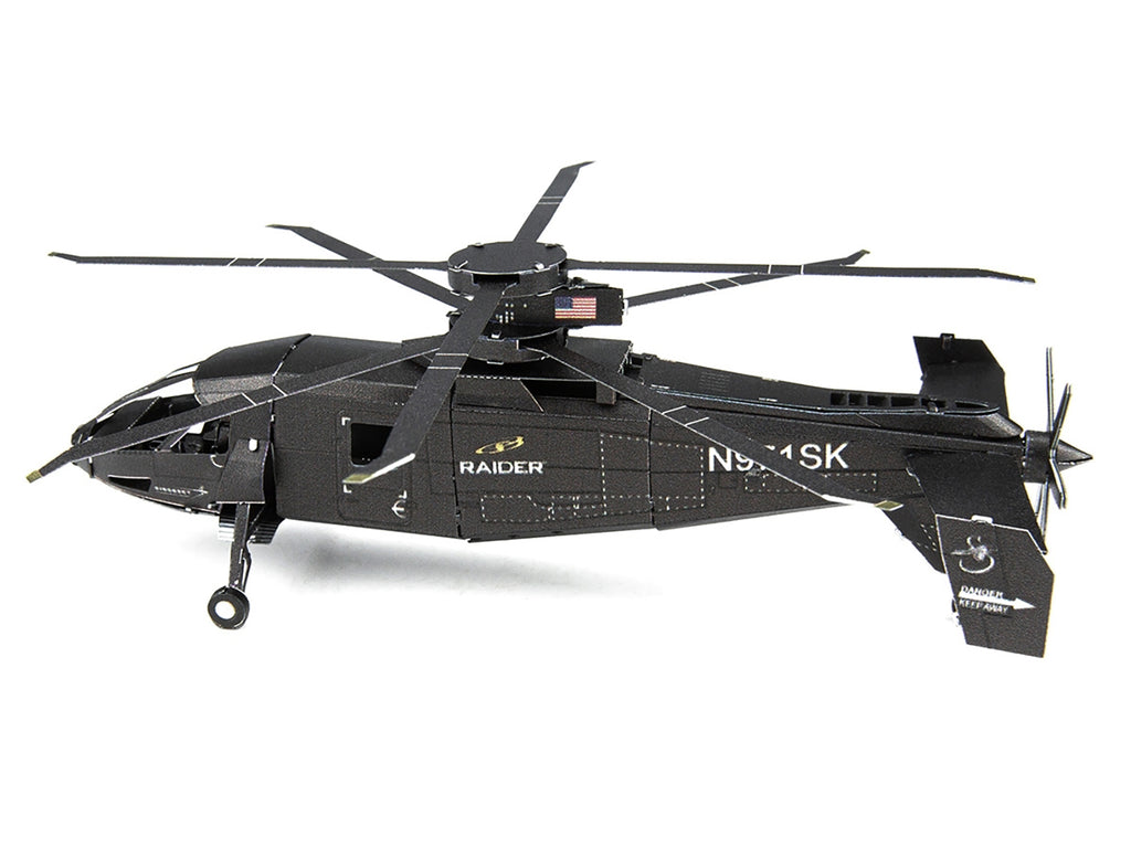 Model Kit Sikorsky S-97 Raider Attack Helicopter "United States Army" (Challenging Difficulty) Steel Model by Metal Earth - image 2