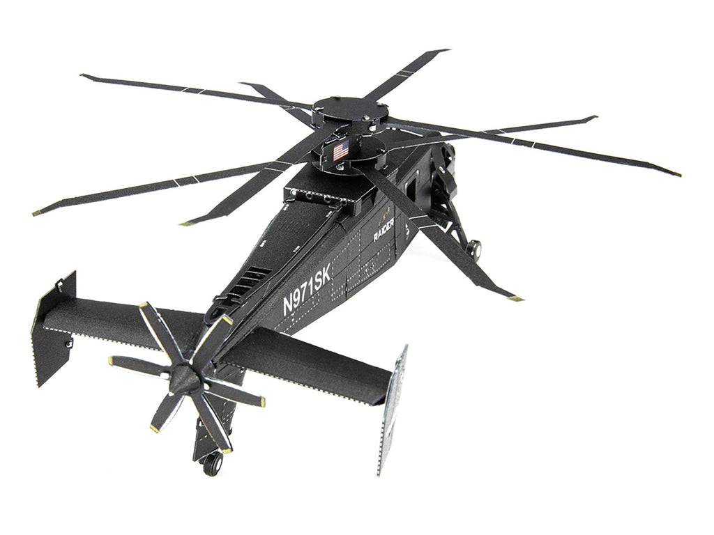 Model Kit Sikorsky S-97 Raider Attack Helicopter "United States Army" (Challenging Difficulty) Steel Model by Metal Earth - image 3