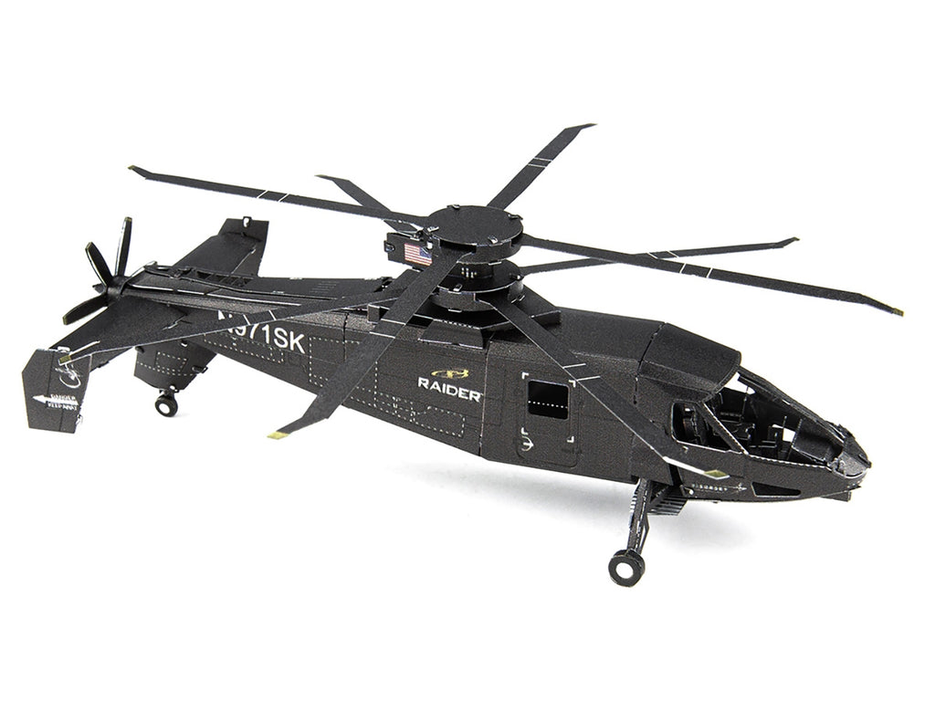Model Kit Sikorsky S-97 Raider Attack Helicopter "United States Army" (Challenging Difficulty) Steel Model by Metal Earth - image 4