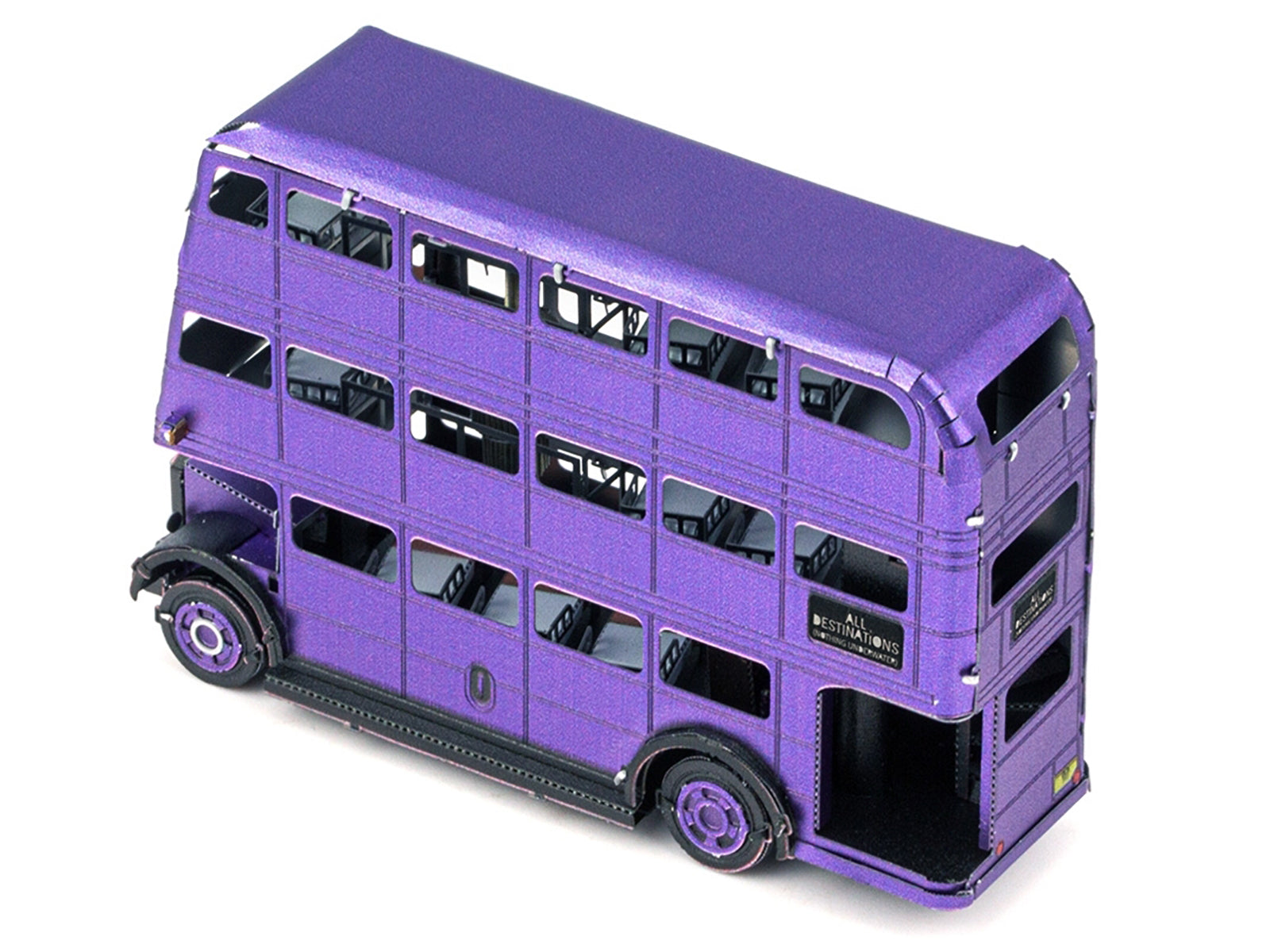 Model Kit Knight Bus Purple "Harry Potter and the Prisoner of Azkaban" (2004) Movie (Moderate Difficulty) Steel Model by Metal Earth - image 3