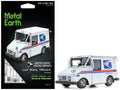 Model Kit LLV Mail Truck White "USPS (United States Postal Service)" (Moderate Difficulty) Steel Model by Metal Earth