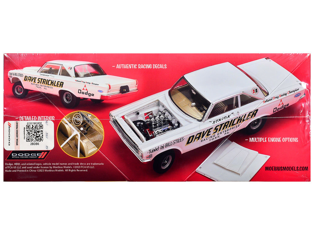 Skill 3 Model Kit Dave Strickler's 1965 Dodge AWB Funny Car 1/25 Scale Model by Moebius - image 3