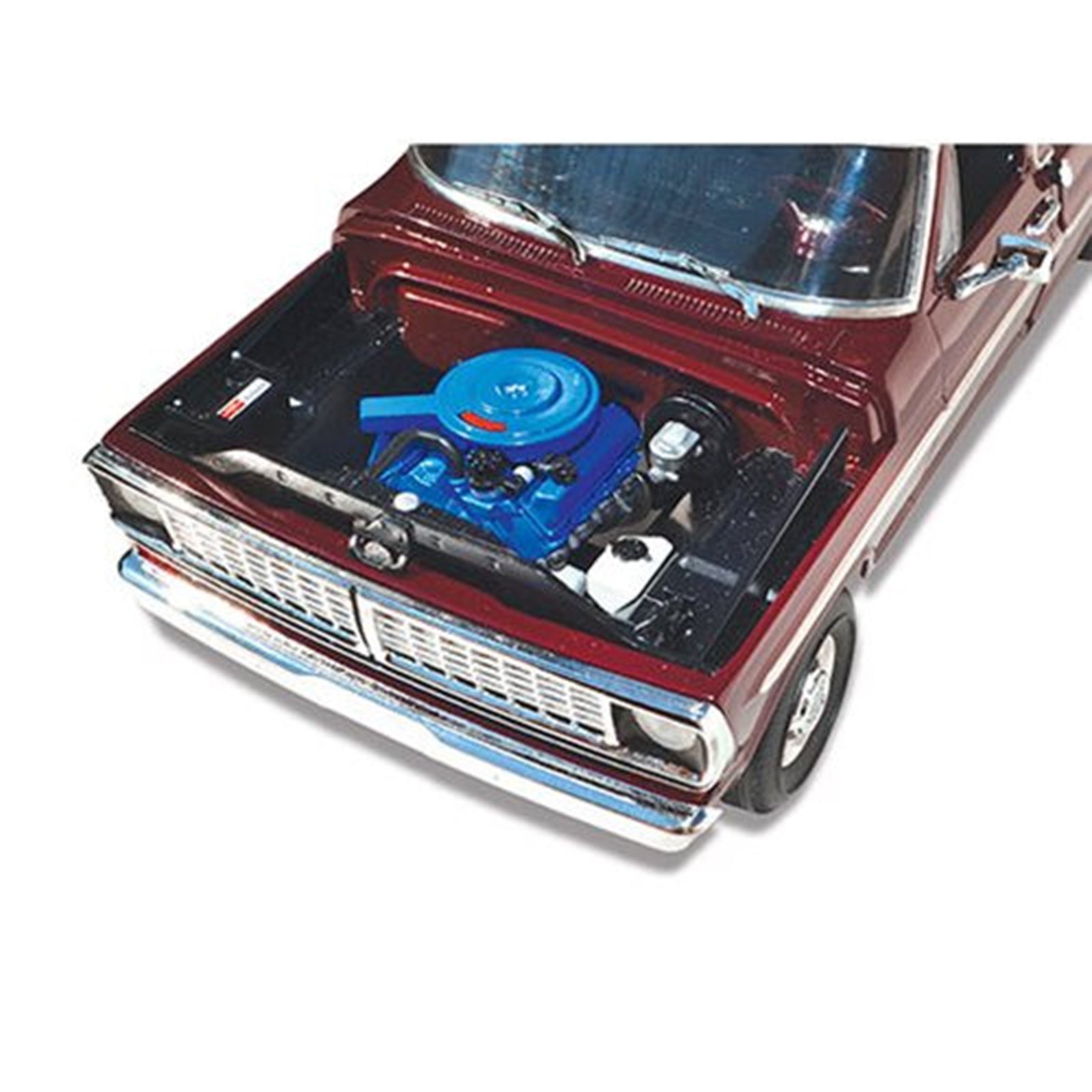Skill 3 Model Kit 1970 Ford F-100 Custom Cab 4x4 Pickup Truck 1/25 Scale Model by Moebius - image 3