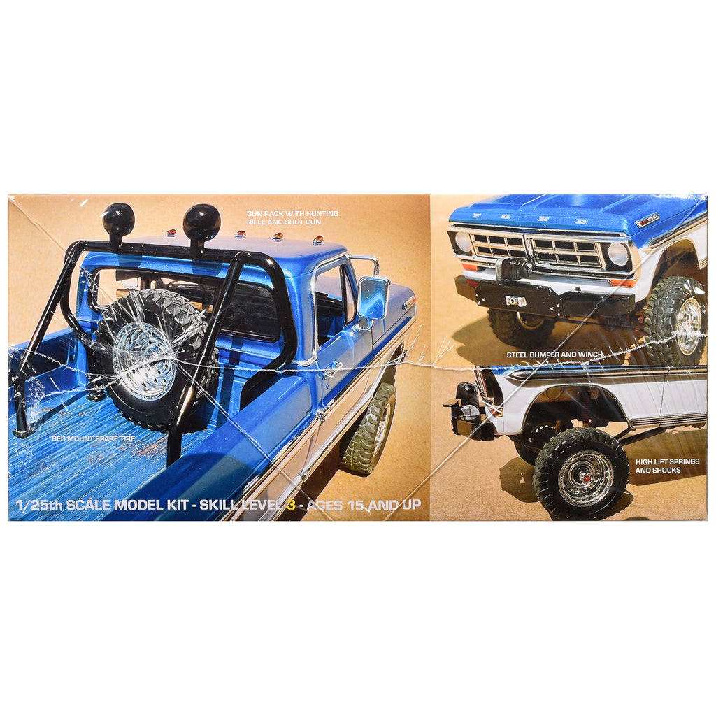 Skill 3 Model Kit 1971 Ford F-250 Custom Lifted 4x4 Pickup Truck 1/25 Scale Model by Moebius - image 2