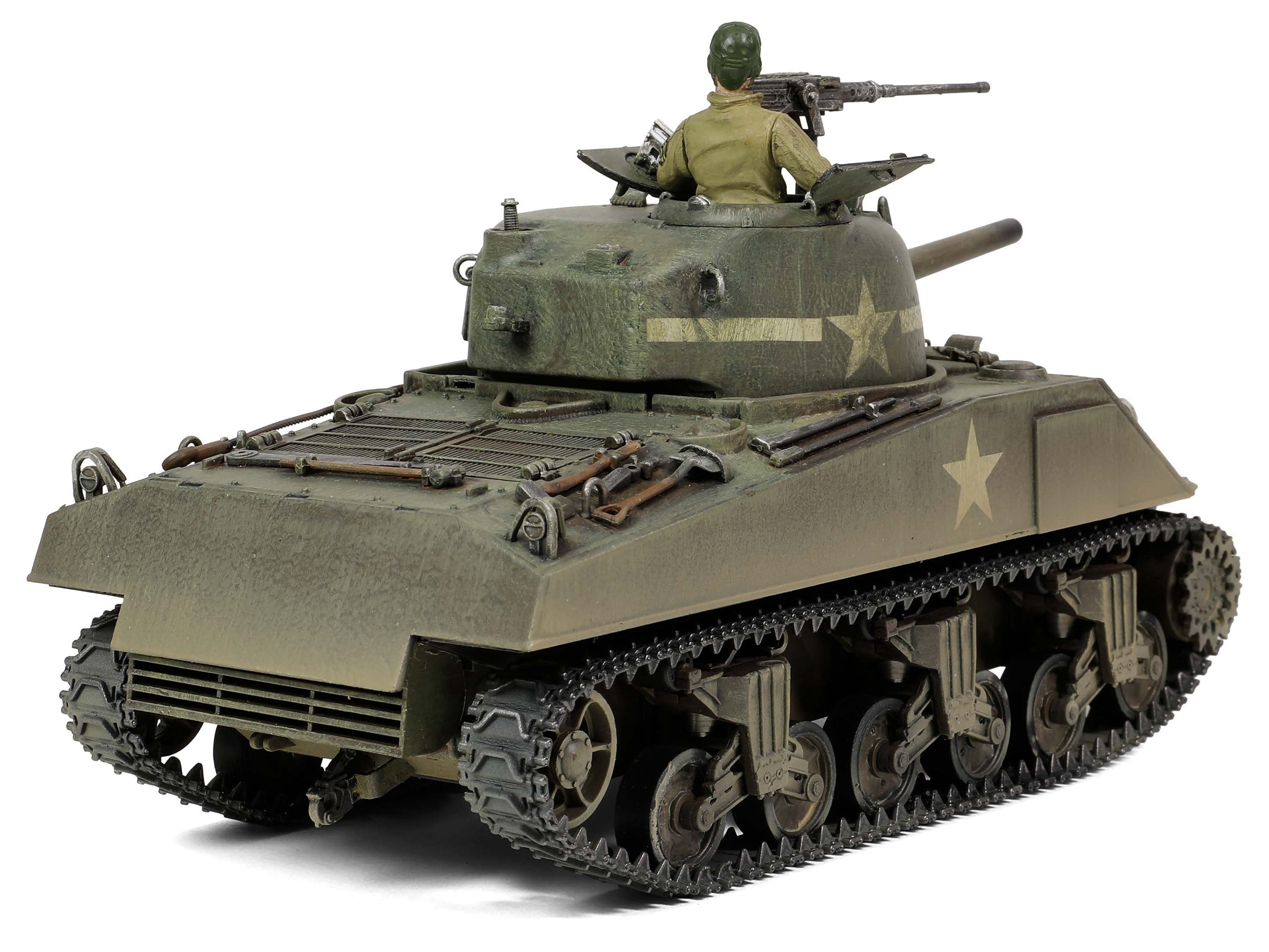 Sherman M4A3 (75) Medium Tank U.S. "Training vehicle C Company 10th Tank Battalion 5th Armored Division New York" (1943) "Engine Plus" Series 1/32 Diecast Model by Metal Proud - image 3