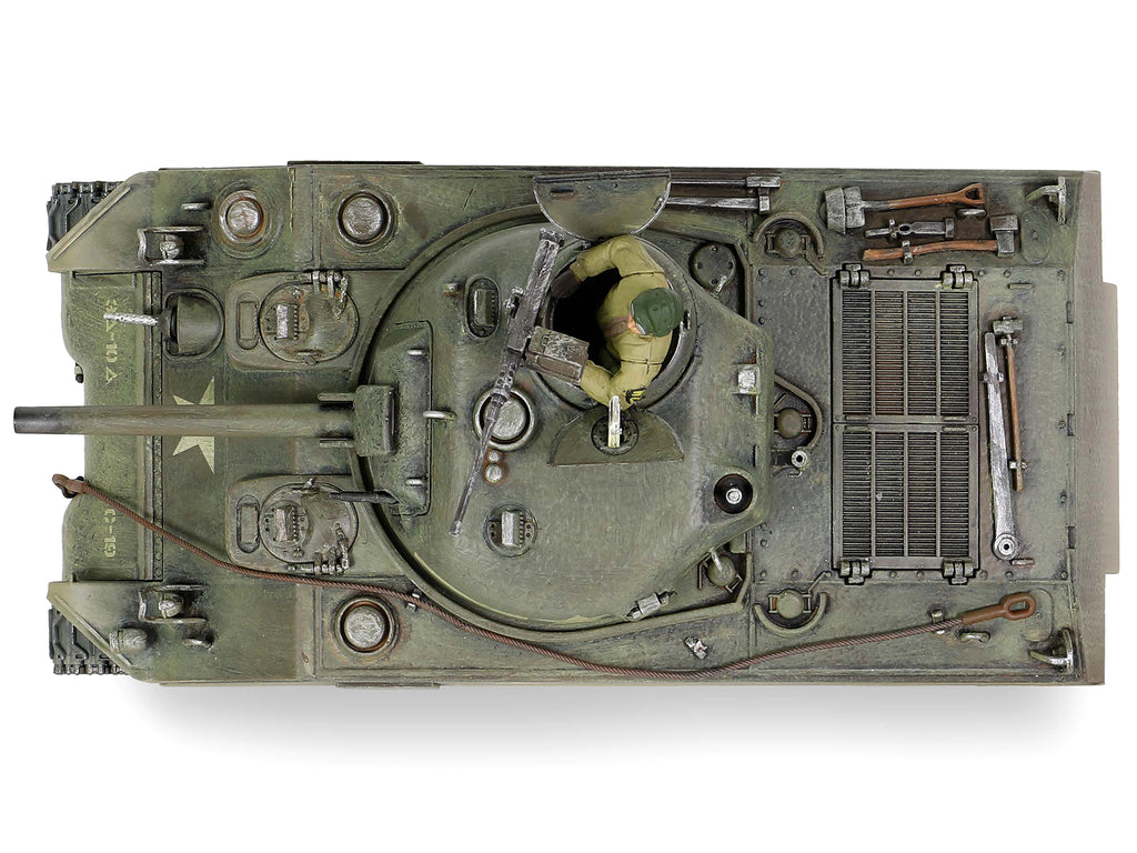 Sherman M4A3 (75) Medium Tank U.S. "Training vehicle C Company 10th Tank Battalion 5th Armored Division New York" (1943) "Engine Plus" Series 1/32 Diecast Model by Metal Proud - image 4
