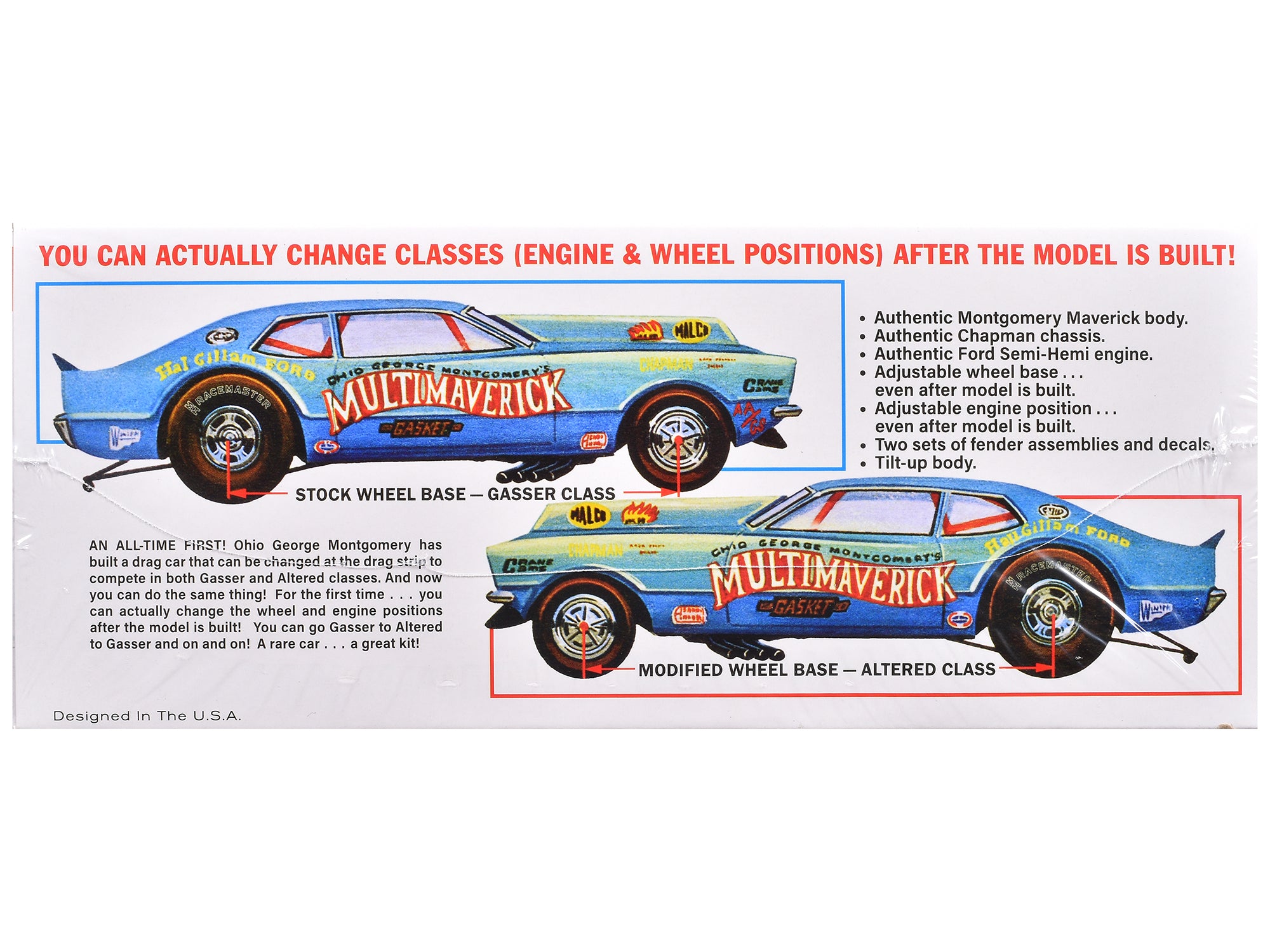 Skill 2 Model Kit "Ohio" George Montgomery's Multi Maverick Funny Car 1/25 Scale Model by MPC - image 2