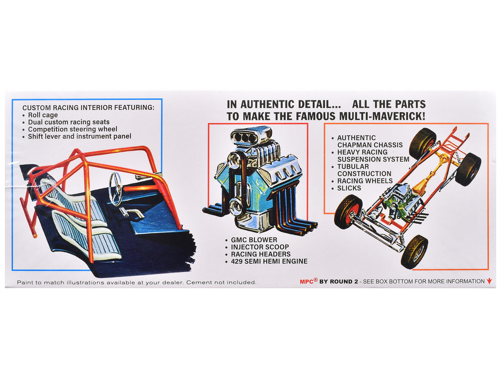 Skill 2 Model Kit "Ohio" George Montgomery's Multi Maverick Funny Car 1/25 Scale Model by MPC - image 3