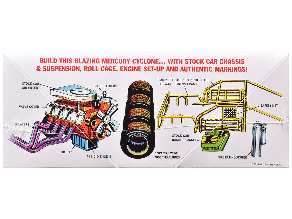 Skill 2 Model Kit 1971 Mercury Cyclone Stock Car 1/25 Scale Model by MPC - image 2