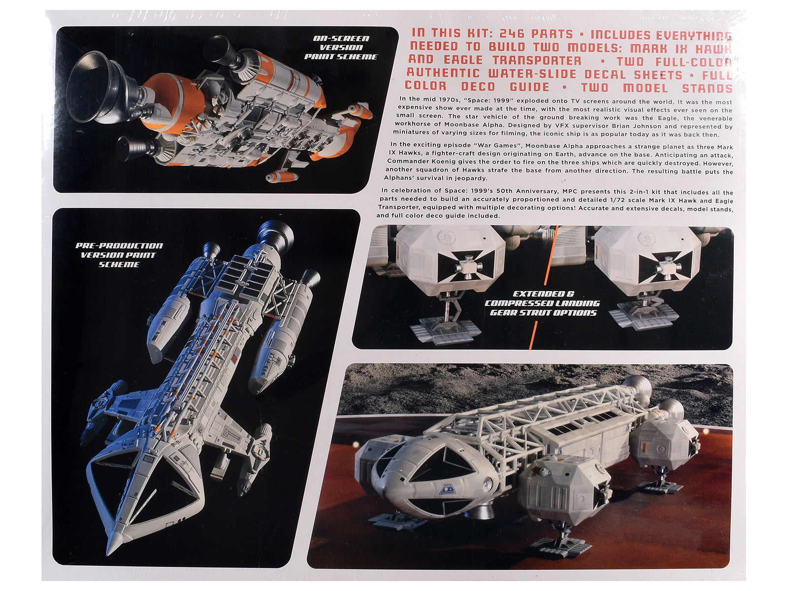Skill 2 Model Kit Eagle and Hawk War Games Edition "Space: 1999" (1975-1977) TV Series 1/72 Scale Model by MPC - image 4