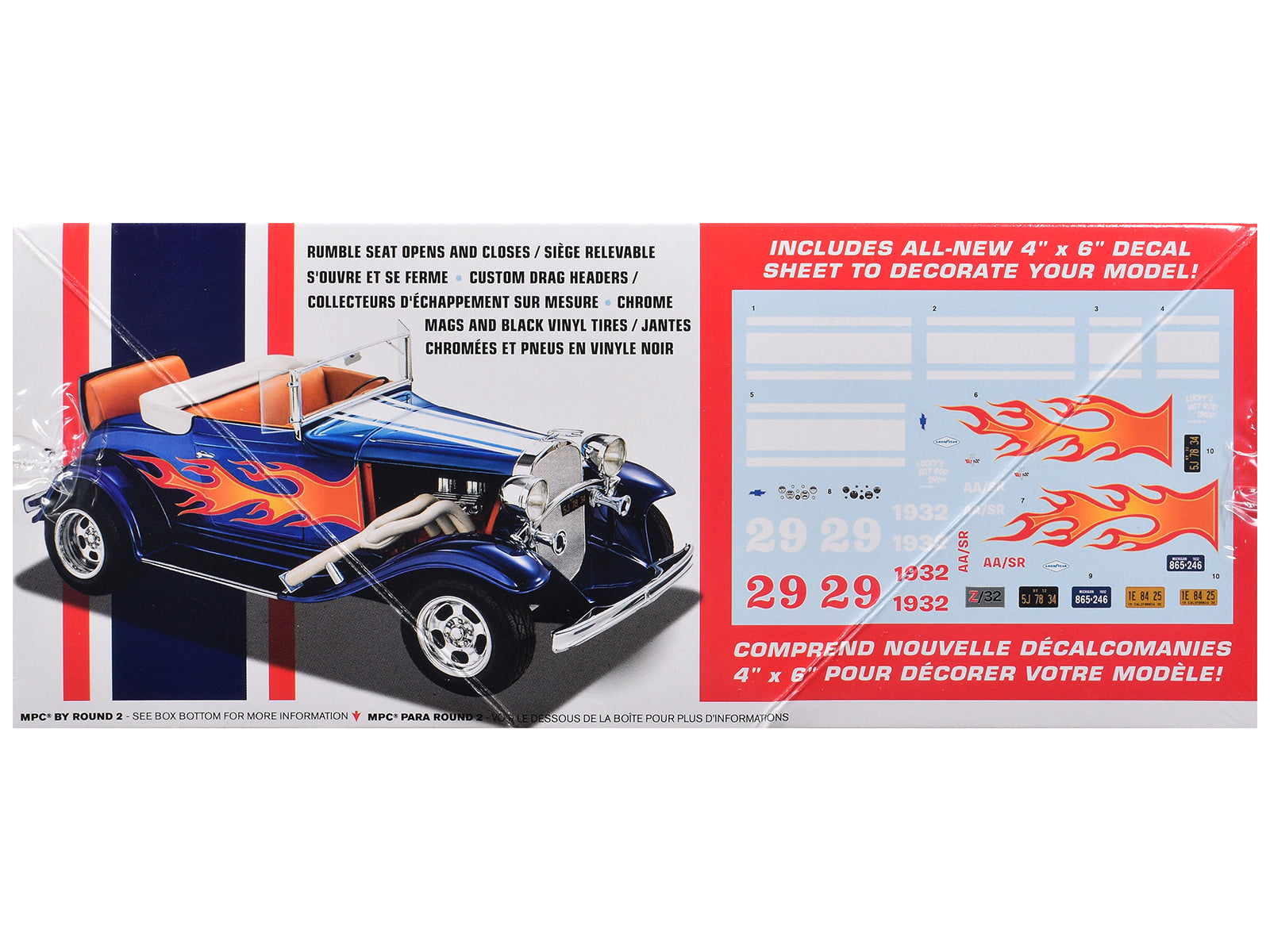 Skill 2 Model Kit 1932 Chevrolet Roadster Street Rod 1/25 Scale Model by MPC