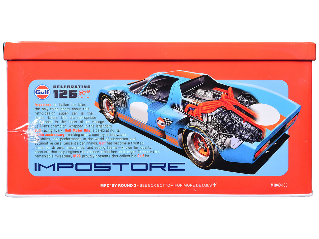 Skill 2 Model Kit Gulf Racing Impostore with Collector Tin 1/25 Plastic Model by MPC - image 3