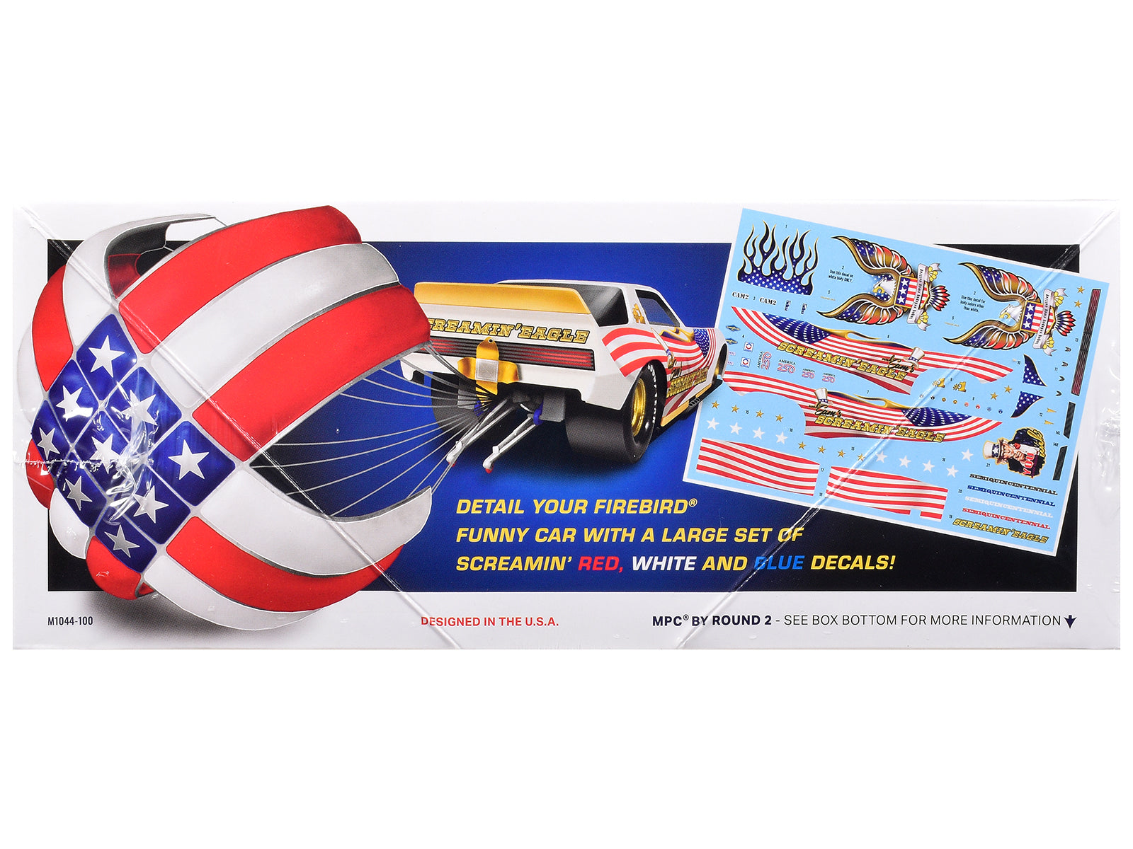 Skill 2 Model Kit Pontiac Firebird Funny Car "Unk' Sam's Screaming Eagle" 1/25 Scale Model by MPC